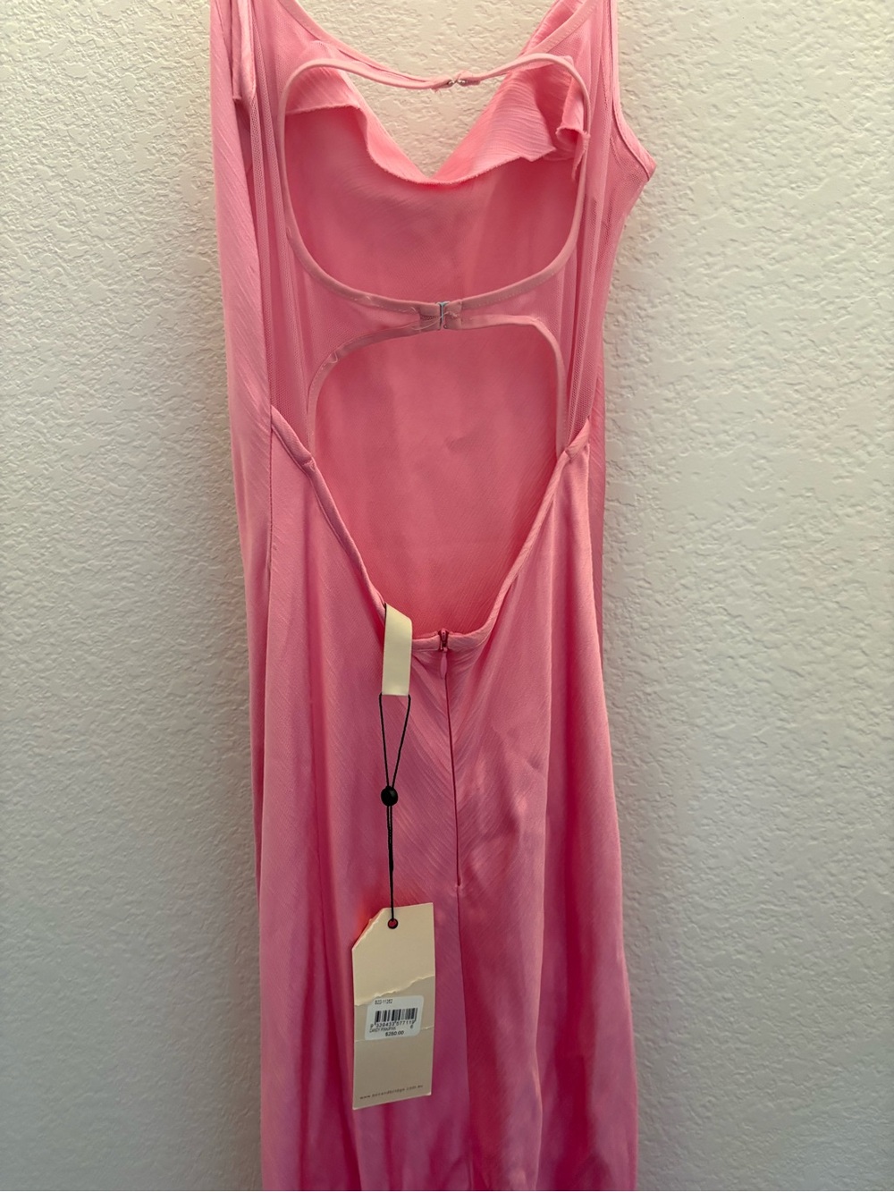 Bec & Bridge Pink Cutout Slip Dress